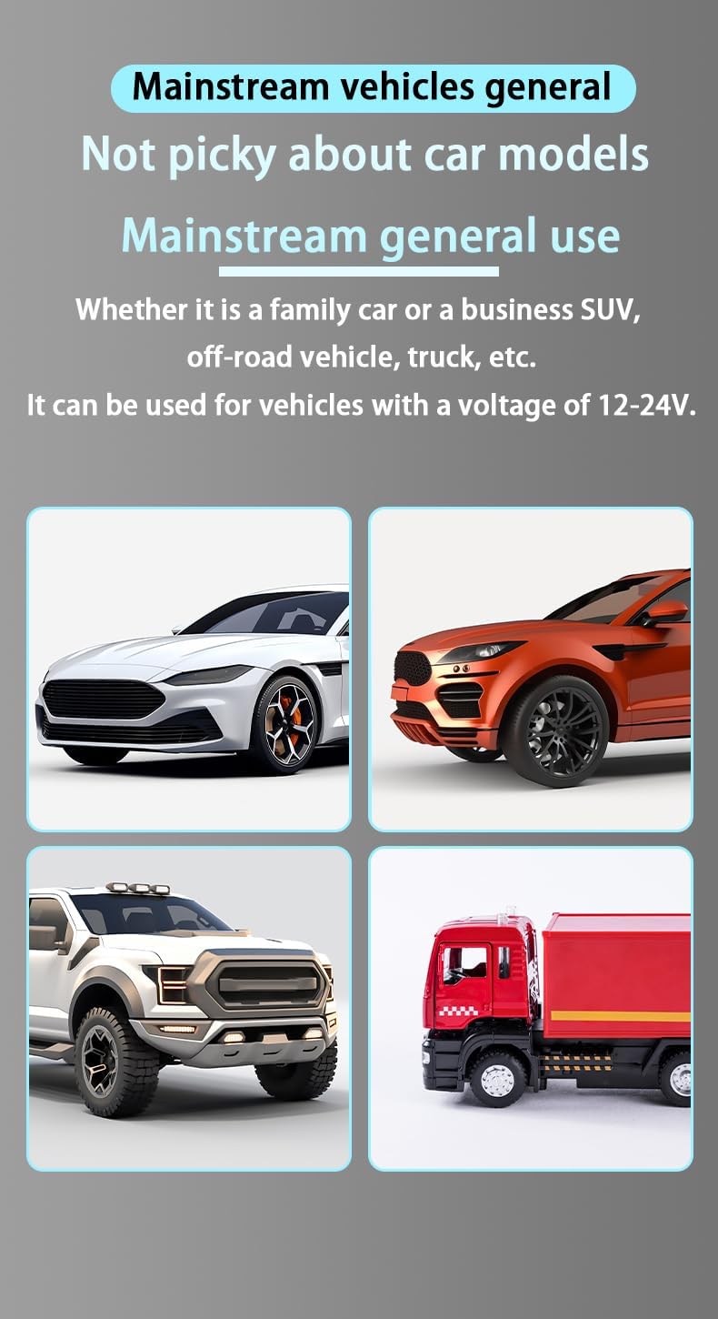 UnigilixMulti-Port Smart Car Charger with Digital Display Super/PD/3 USB Output Compact Fire-Proof PC Design Supports one Fast Charger - Image 6